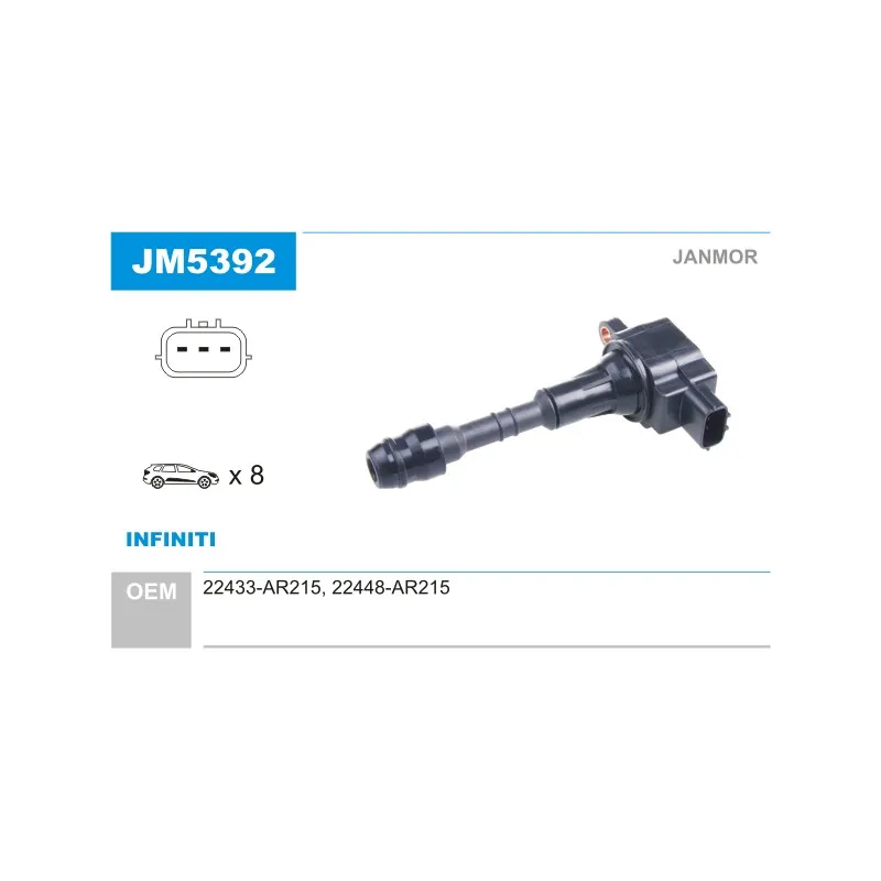 Bobine d'allumage JANMOR JM5392