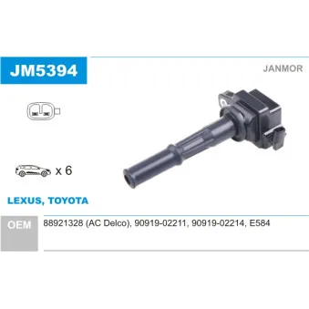 Bobine d'allumage JANMOR JM5394