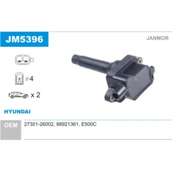 Bobine d'allumage JANMOR JM5396