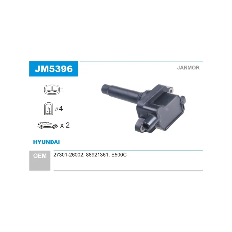Bobine d'allumage JANMOR JM5396