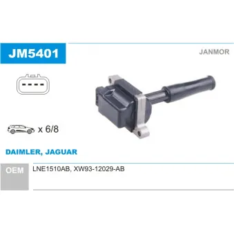 Bobine d'allumage JANMOR