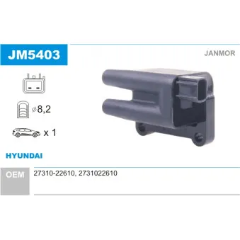 Bobine d'allumage JANMOR JM5403