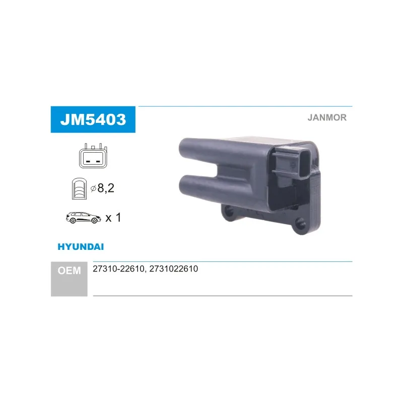 Bobine d'allumage JANMOR JM5403