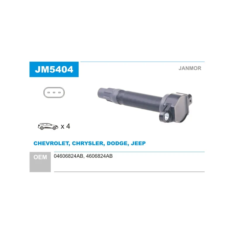 Bobine d'allumage JANMOR JM5404
