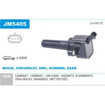 Bobine d'allumage JANMOR JM5405