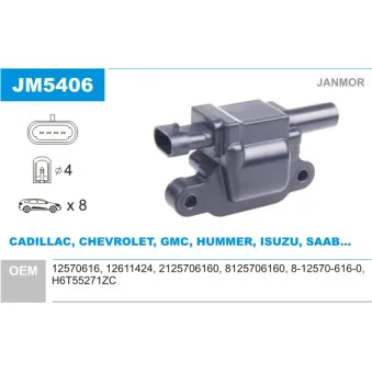 Bobine d'allumage JANMOR JM5406