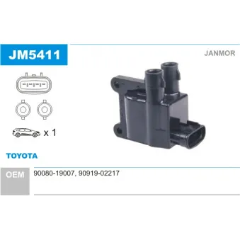 Bobine d'allumage JANMOR JM5411