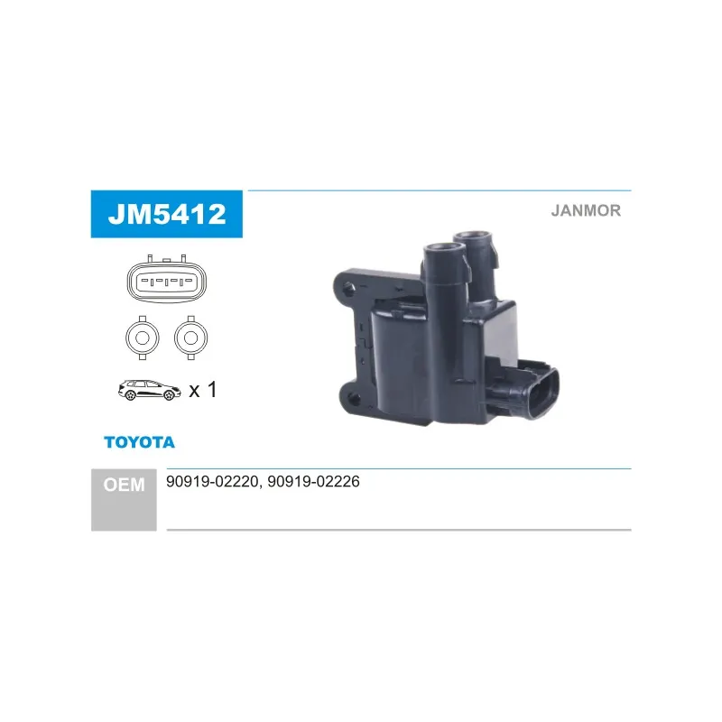 Bobine d'allumage JANMOR JM5412