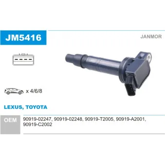 Bobine d'allumage JANMOR JM5416
