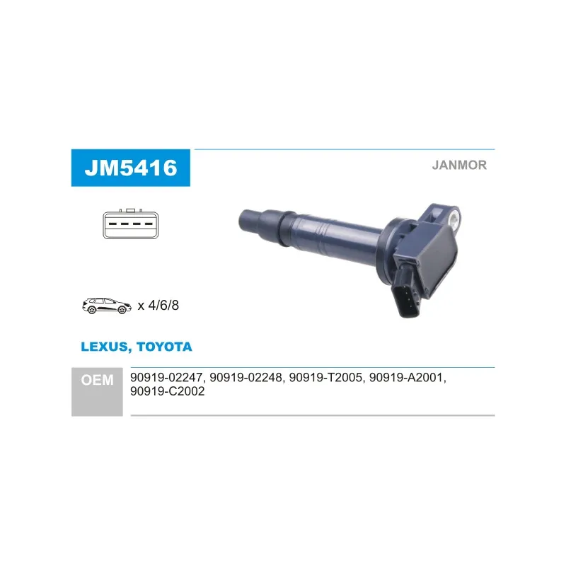 Bobine d'allumage JANMOR JM5416