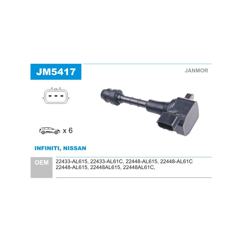 Bobine d'allumage JANMOR JM5417