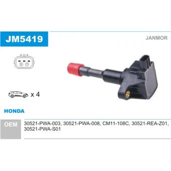 Bobine d'allumage JANMOR JM5419
