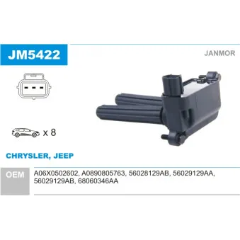 Bobine d'allumage JANMOR JM5422