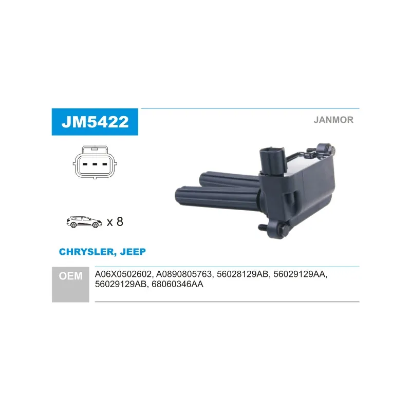 Bobine d'allumage JANMOR JM5422