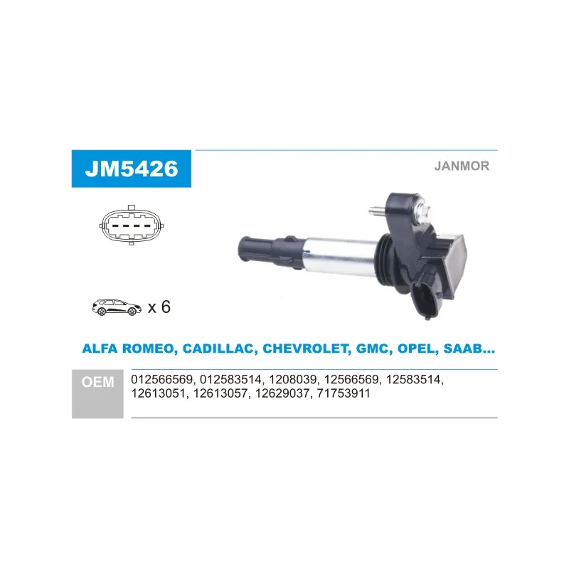 Bobine d'allumage JANMOR JM5426