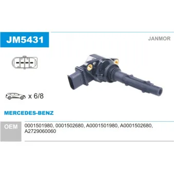 Bobine d'allumage JANMOR JM5431