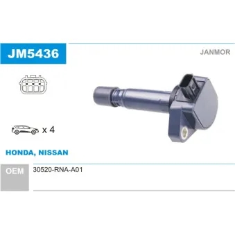 Bobine d'allumage JANMOR JM5436