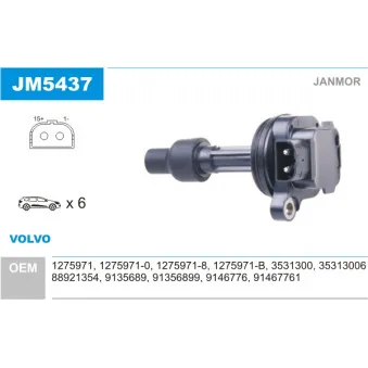 Bobine d'allumage JANMOR JM5437