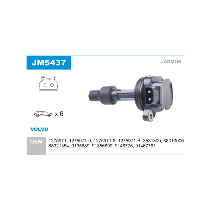 Bobine d'allumage JANMOR JM5437
