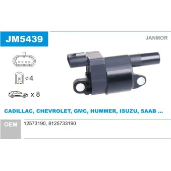 Bobine d'allumage JANMOR JM5439