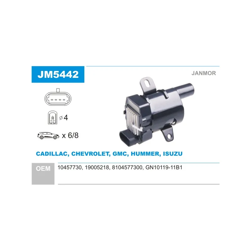 Bobine d'allumage JANMOR JM5442