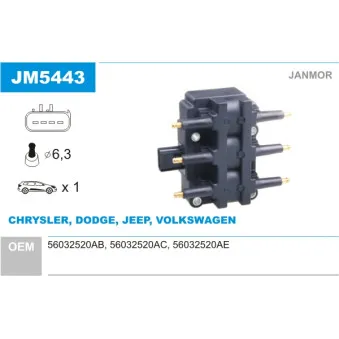 Bobine d'allumage JANMOR JM5443