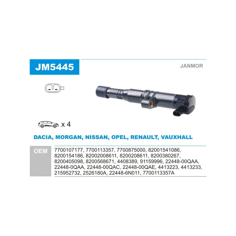 Bobine d'allumage JANMOR JM5445