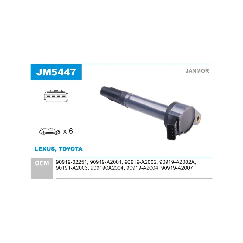 Bobine d'allumage JANMOR JM5447