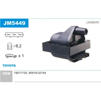 Bobine d'allumage JANMOR JM5449