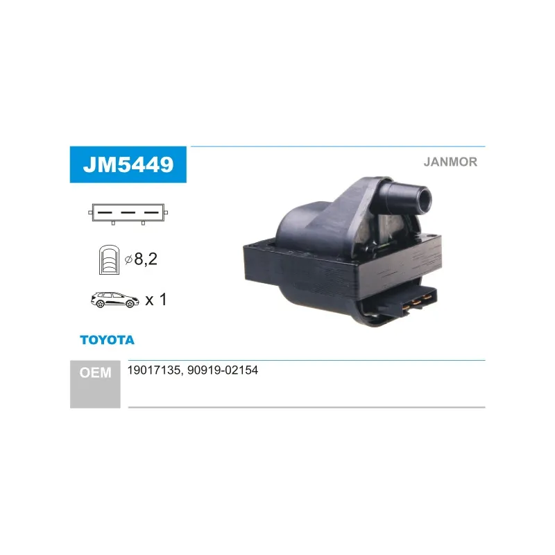 Bobine d'allumage JANMOR JM5449