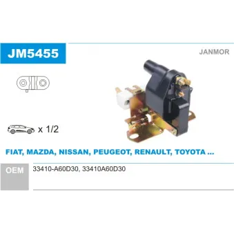 Bobine d'allumage JANMOR JM5455
