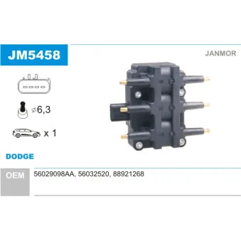 Bobine d'allumage JANMOR JM5458