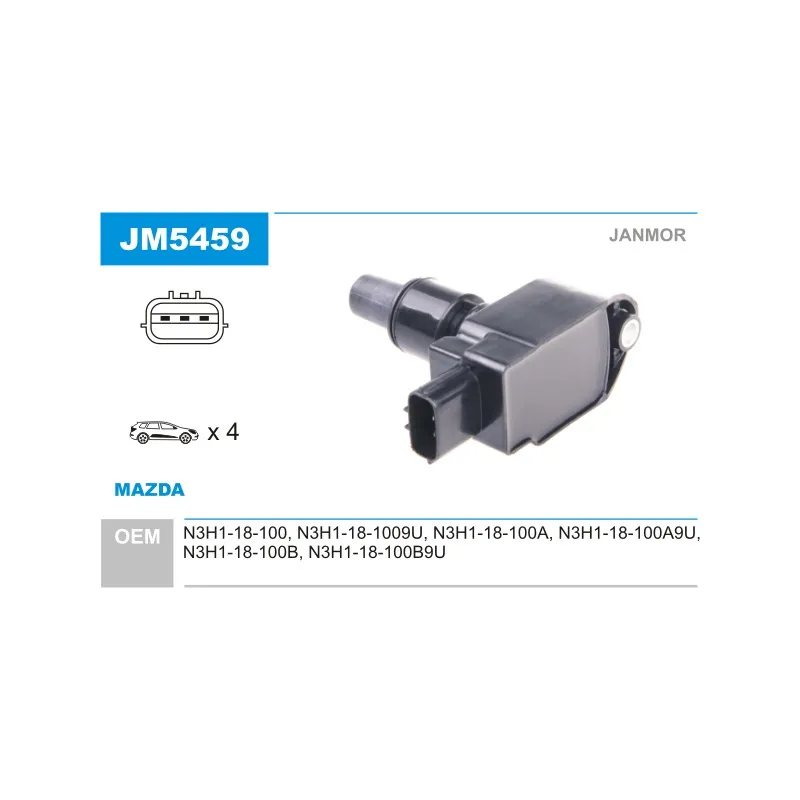 Bobine d'allumage JANMOR JM5459