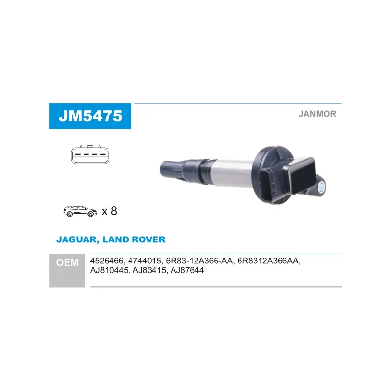 Bobine d'allumage JANMOR JM5475