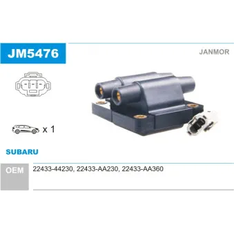 Bobine d'allumage JANMOR JM5476