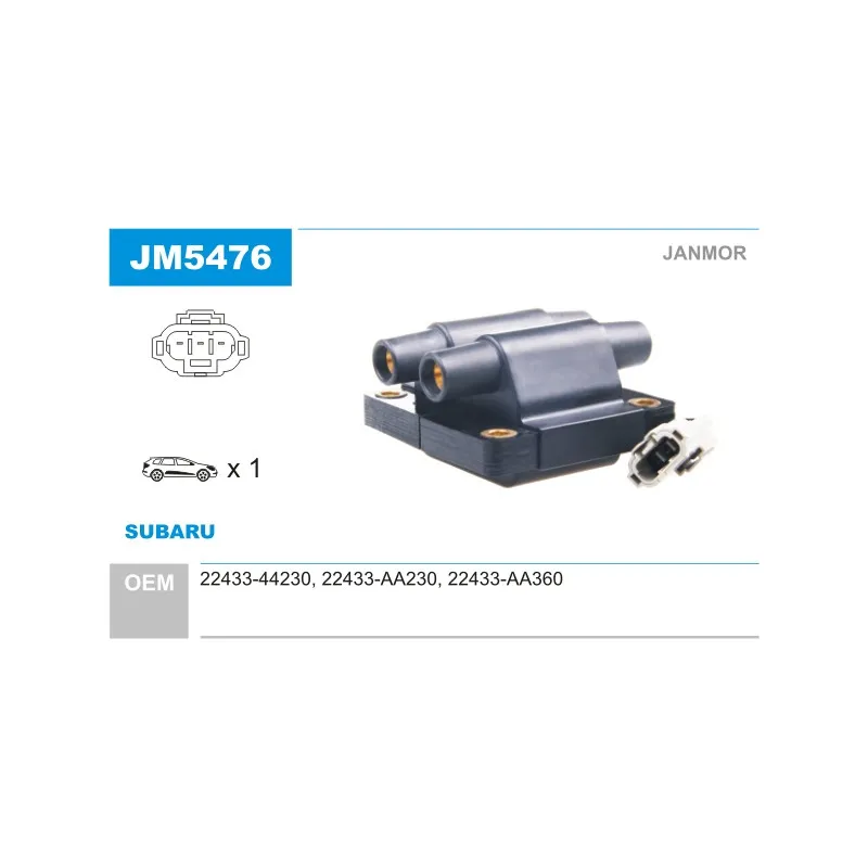 Bobine d'allumage JANMOR JM5476