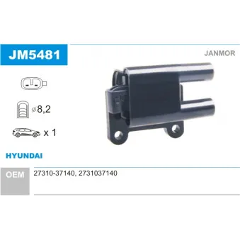 Bobine d'allumage JANMOR JM5481