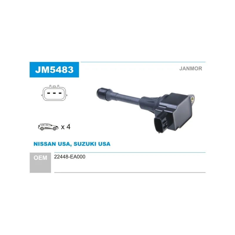 Bobine d'allumage JANMOR JM5483