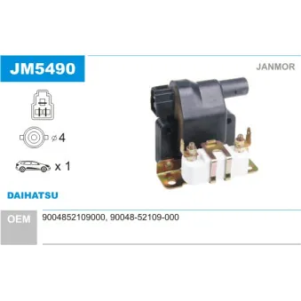 Bobine d'allumage JANMOR JM5490