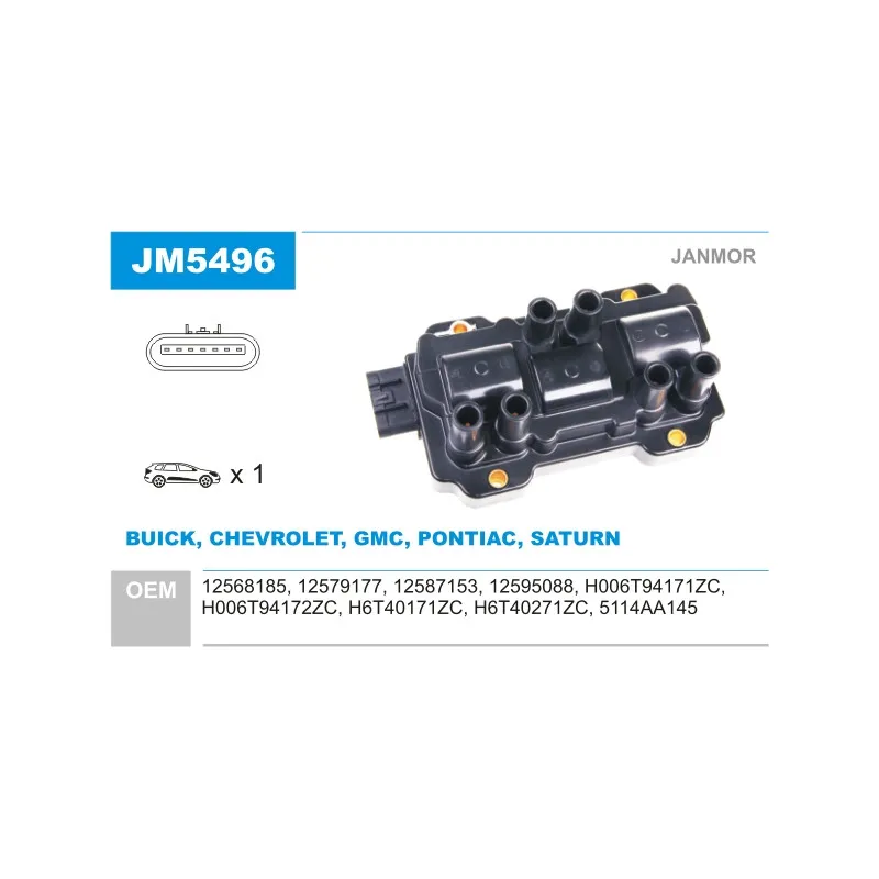 Bobine d'allumage JANMOR JM5496