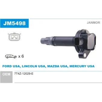 Bobine d'allumage JANMOR JM5498