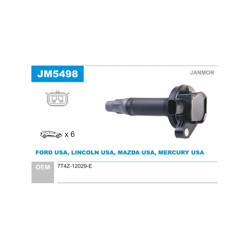 Bobine d'allumage JANMOR JM5498