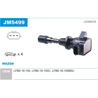 Bobine d'allumage JANMOR JM5499