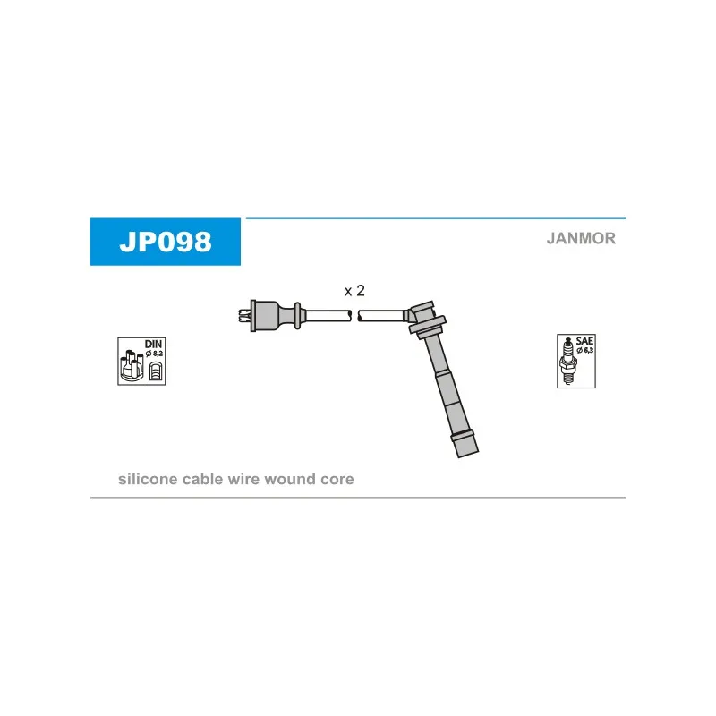Kit de câbles d'allumage JANMOR JP098