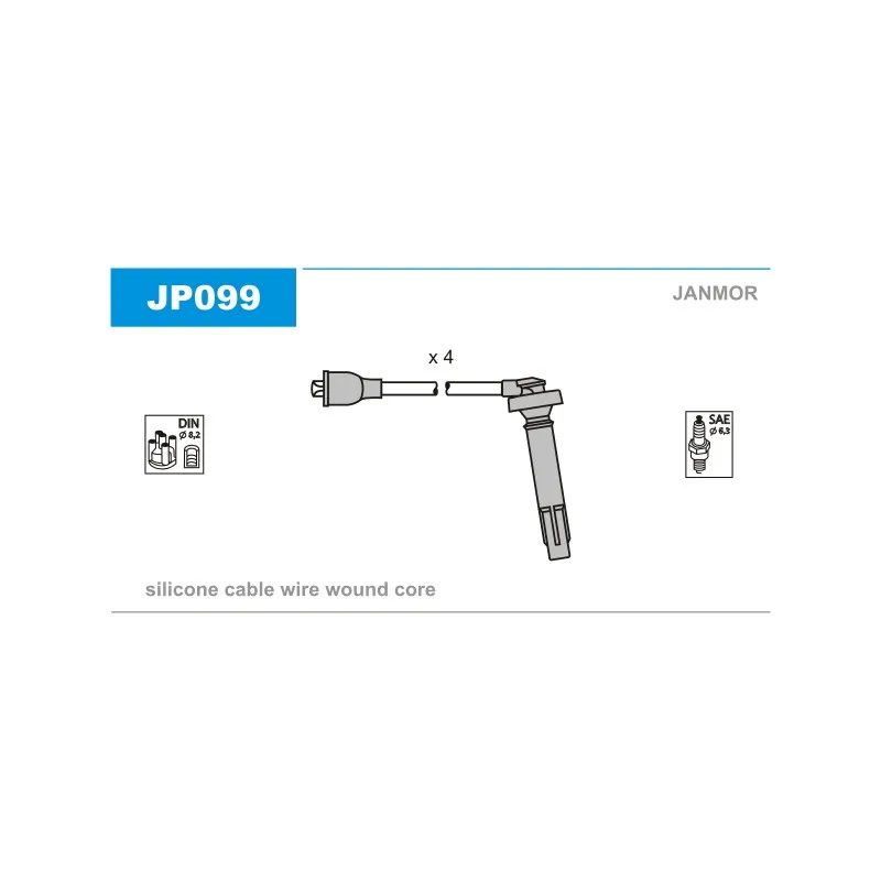 Kit de câbles d'allumage JANMOR JP099
