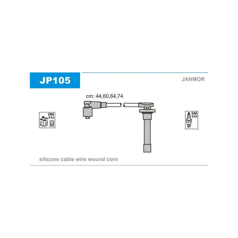 Kit de câbles d'allumage JANMOR JP105