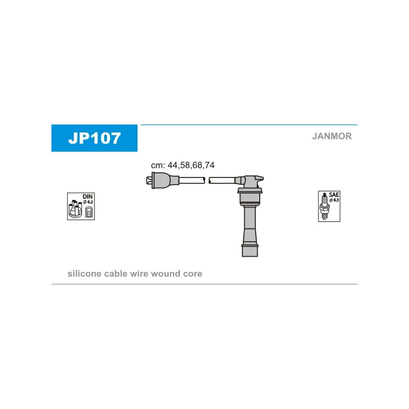 Kit de câbles d'allumage JANMOR JP107