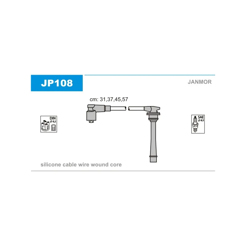 Kit de câbles d'allumage JANMOR JP108