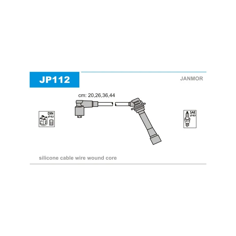 Kit de câbles d'allumage JANMOR JP112