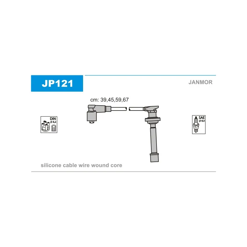 Kit de câbles d'allumage JANMOR JP121